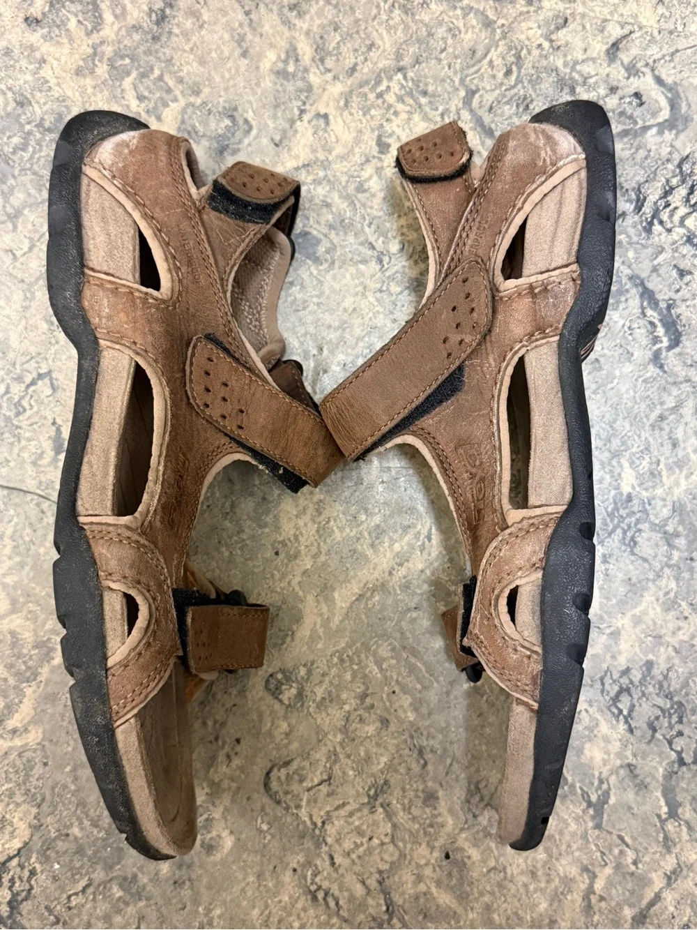 Teva Fossil Canyon 6101 Waterproof Leather Hiking Sandals Men’s Size 10 US